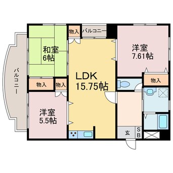 間取図 グランドステイタス道後