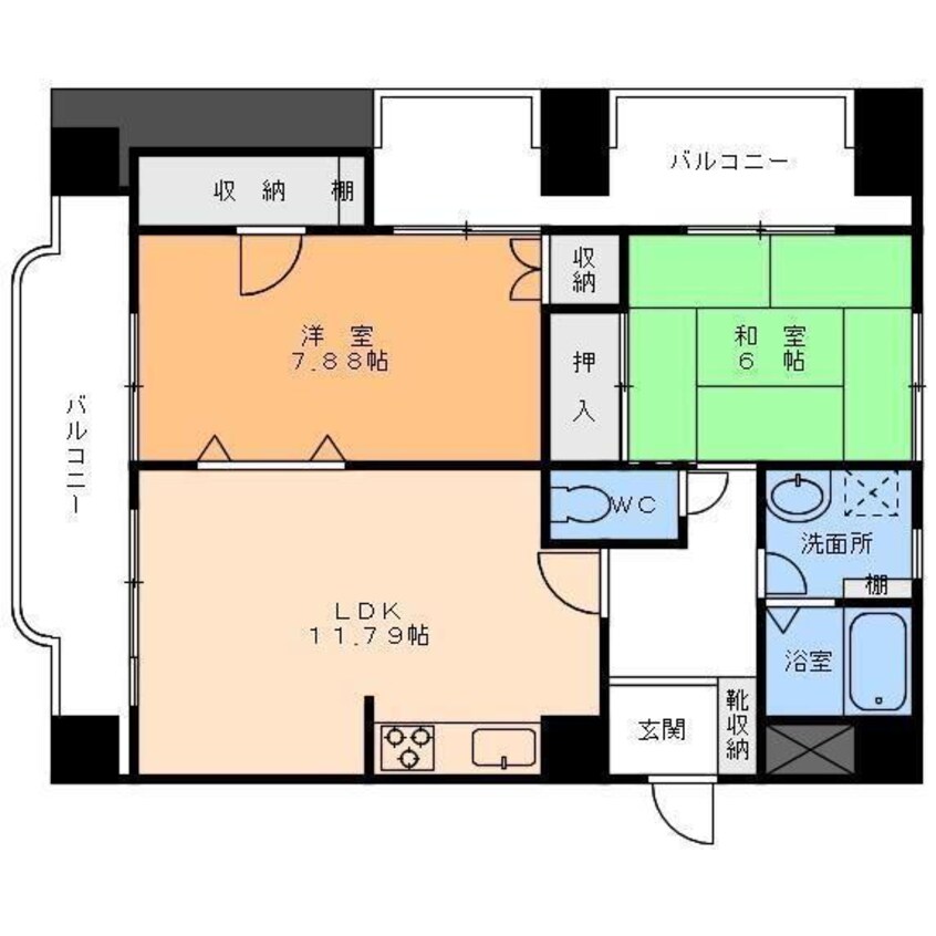 間取図 グランドステイタス道後