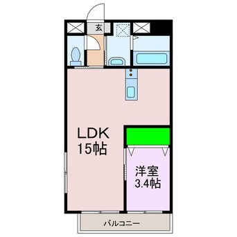 間取図 メゾンドール平和通