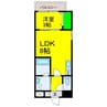 メゾンドール平和通 1LDKの間取り