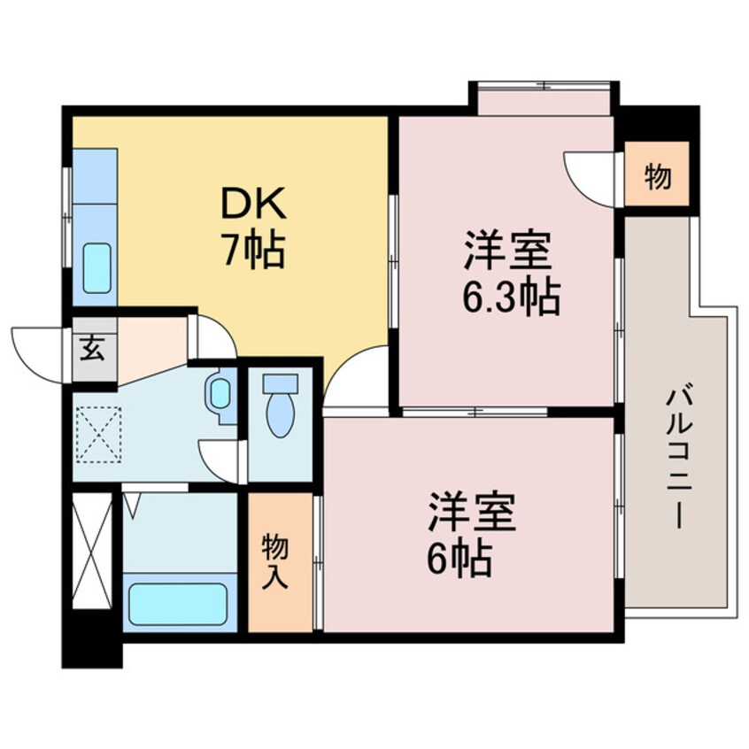 間取図 サザンコートIII