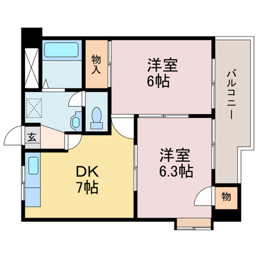 間取図 サザンコートIII