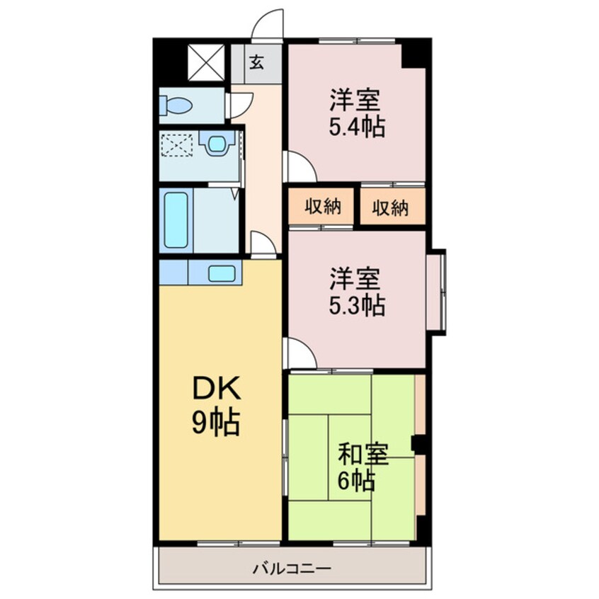 間取図 エトワール石手