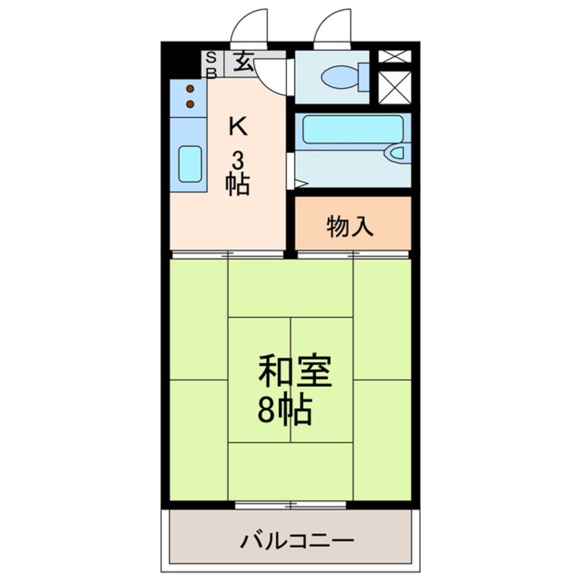 間取図 石手川ハイツ