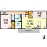 マノワール南町 2LDKの間取り