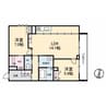 Ｋａｎｏｎ岩崎 2LDKの間取り