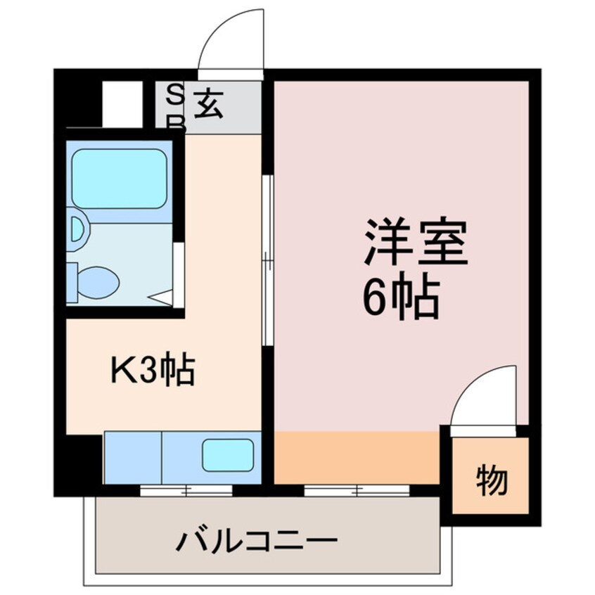 間取図 アミューズハウスサクラ