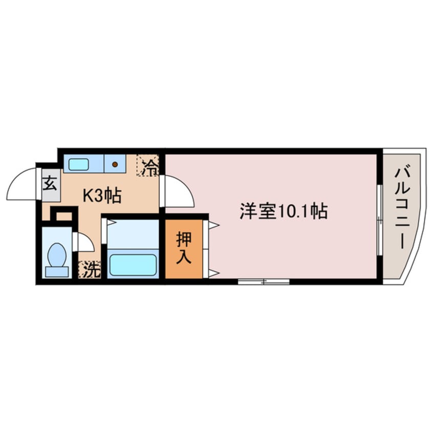 間取図 ミッキーロイヤル道後