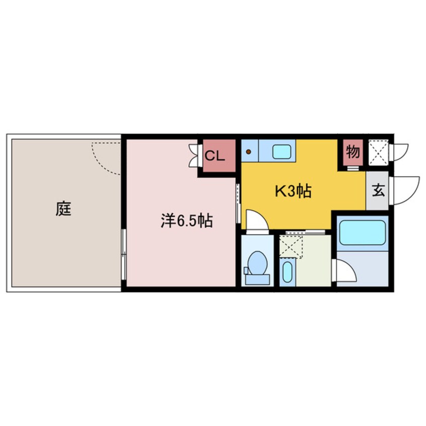 間取図 ジャンヌ喜与町