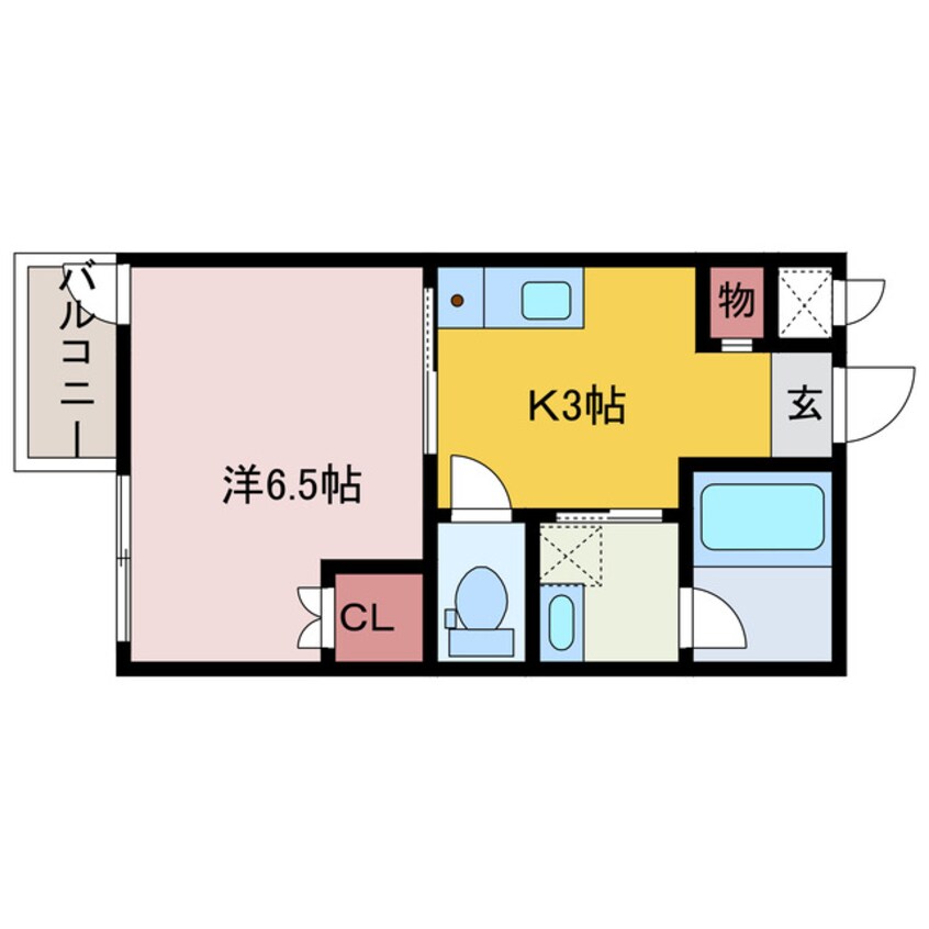 間取図 ジャンヌ喜与町