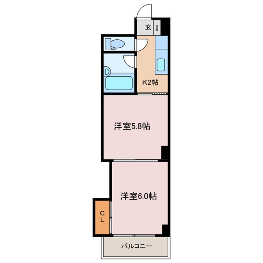 間取図 レーベン道後