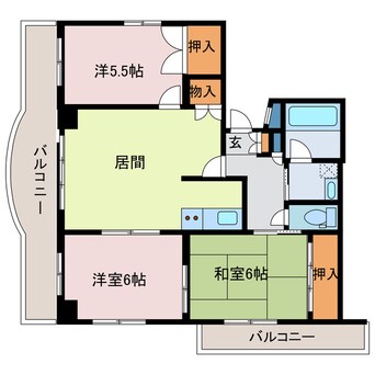 間取図 ランドマーク一番町