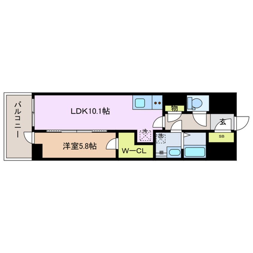 間取図 ルミナス勝山東