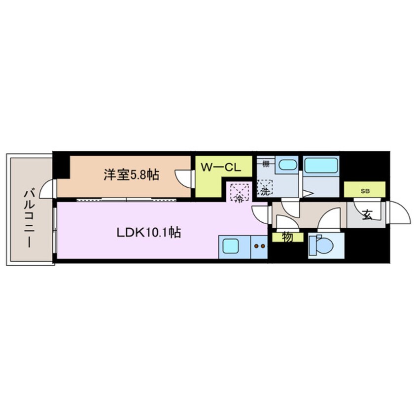 間取図 ルミナス勝山東