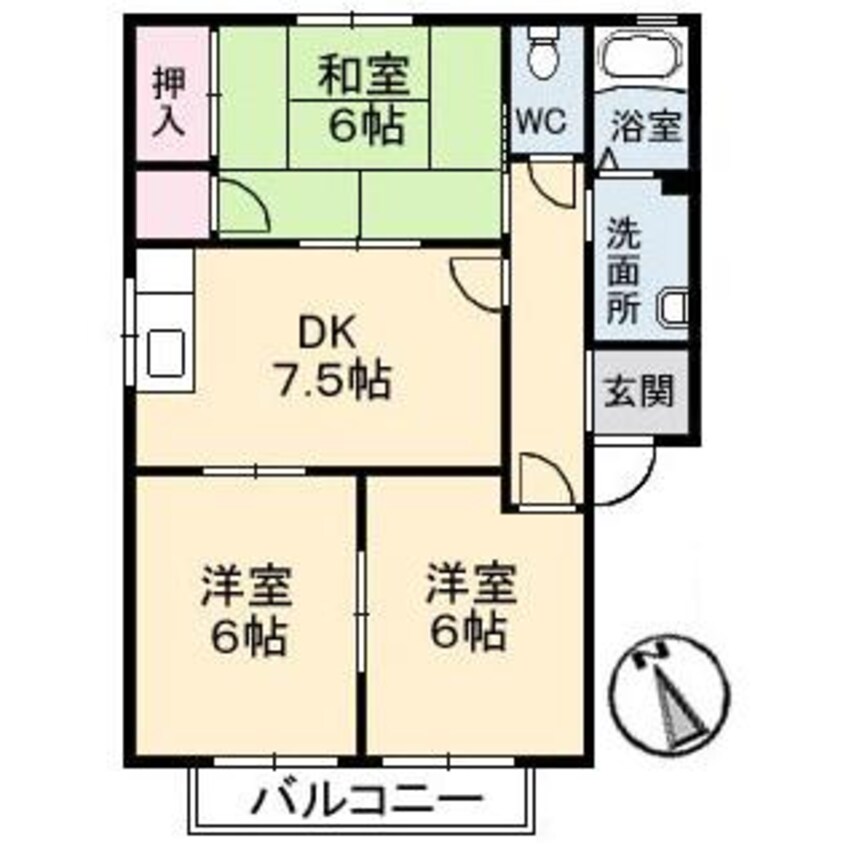 間取図 グリーンハイム