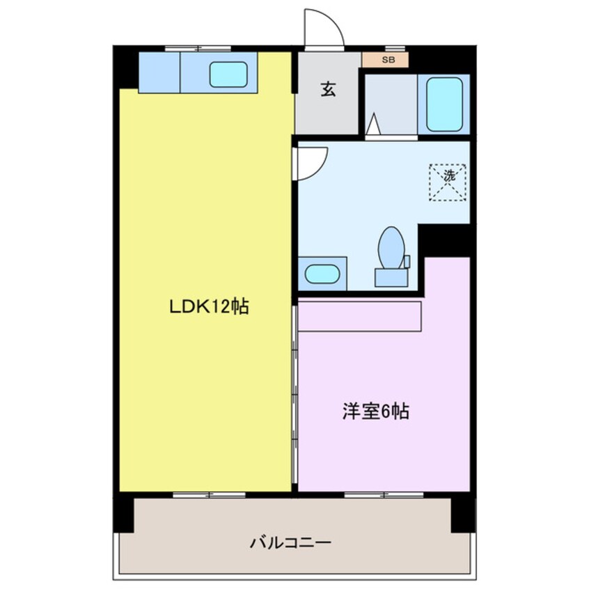 間取図 オックスフォードサーカス松山ＩＣ　Ⅰ