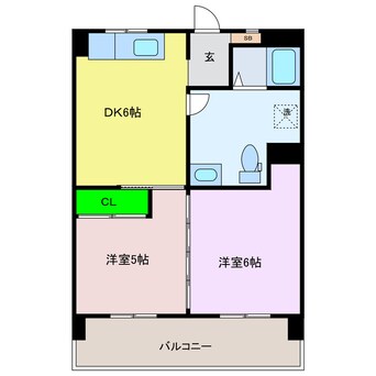 間取図 オックスフォードサーカス松山ＩＣ　Ⅰ