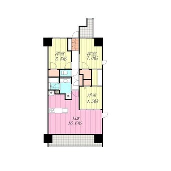間取図 レーベン御宝町アルビオ・タワー