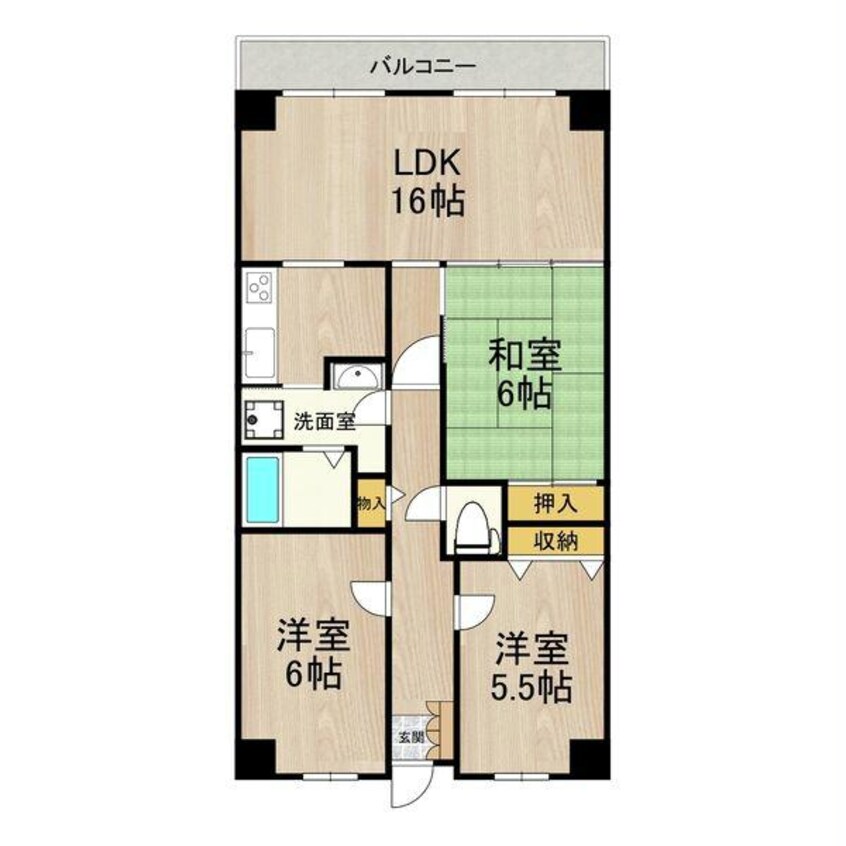 間取図 PHOENIX COURT 交野I