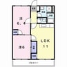 アメニティ東香里 2LDKの間取り