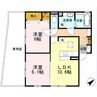 クリスタル・メゾン　B棟 2LDKの間取り