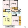 ロイヤル倉治　C棟 3LDKの間取り