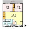 石垣ハイツ 2LDKの間取り