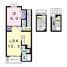 ベルメゾン 1LDKの間取り