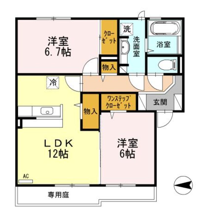 間取図 レジェンド青山　東棟