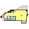ドミシル野村 1Rの間取り