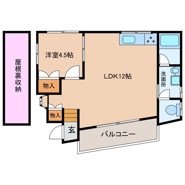 間取り図 私市ハイツ