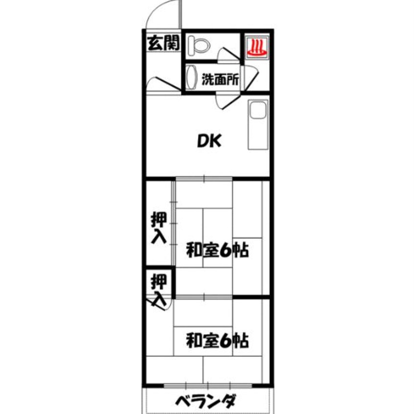 間取図 シャルマンKUROBE　5