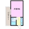 プレアール星田 1Rの間取り