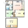 シャルマン星田 2LDKの間取り