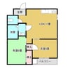 シャルマン星田 2LDKの間取り