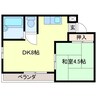 チェリー広野 1DKの間取り