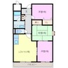 ラフィネ星田 3LDKの間取り