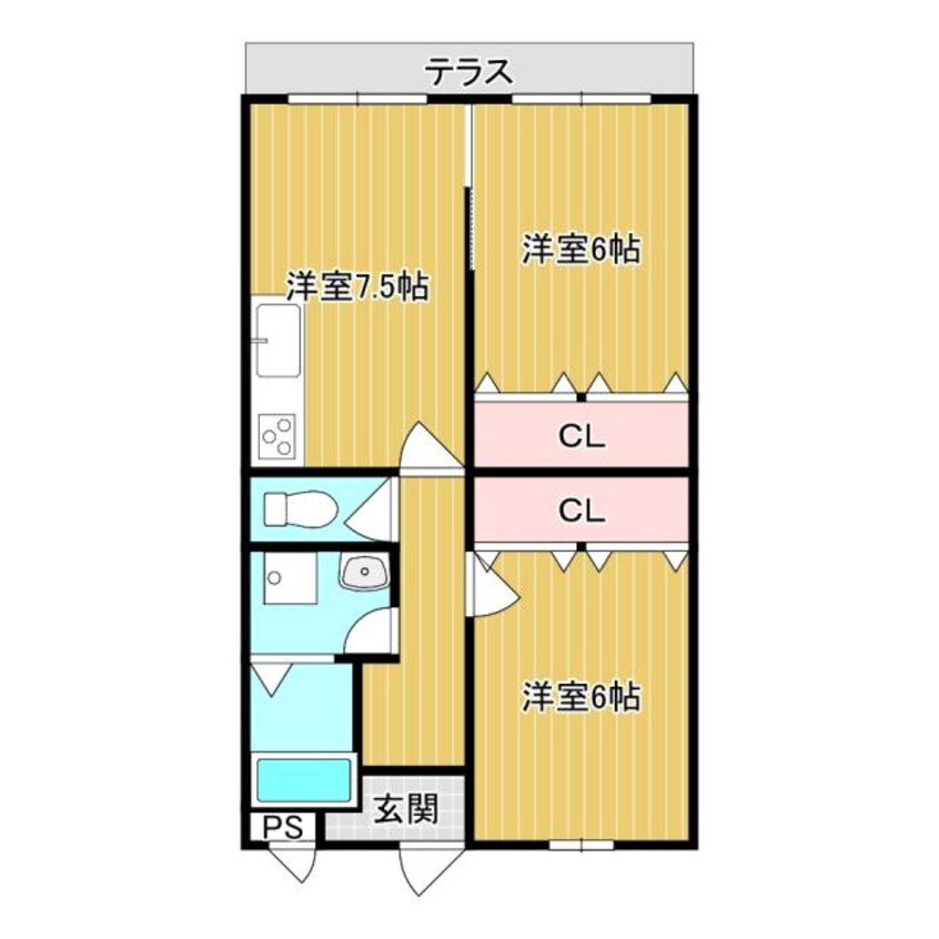 間取図 ハミングハイツ