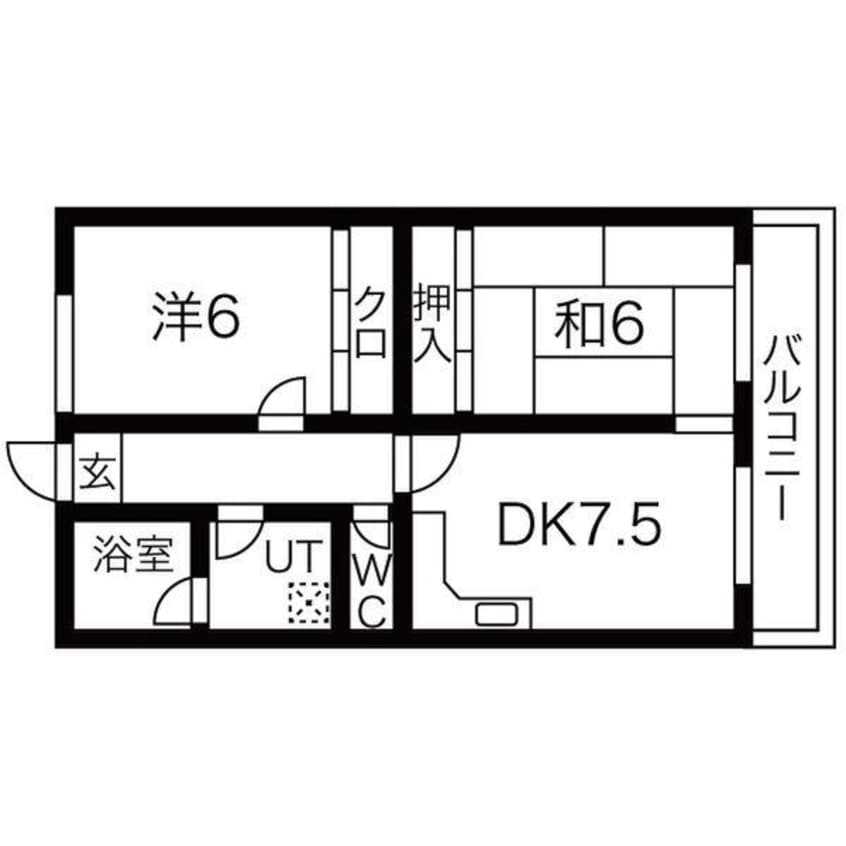 間取図 ハミングハイツ