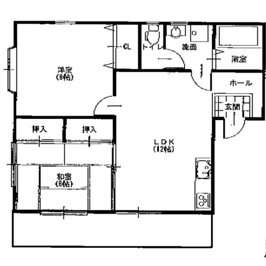 間取図 郡津大京マンション