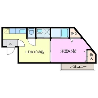 間取図 リベルテ郡津