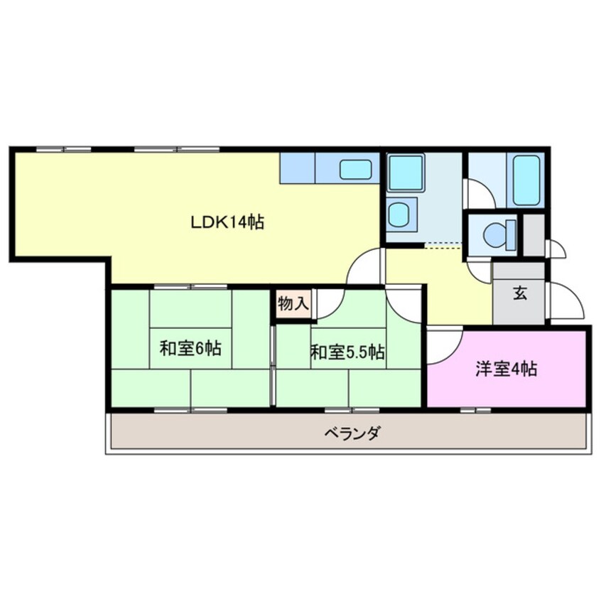 間取図 エスポワール交野