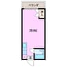 稲田マンション 1Rの間取り