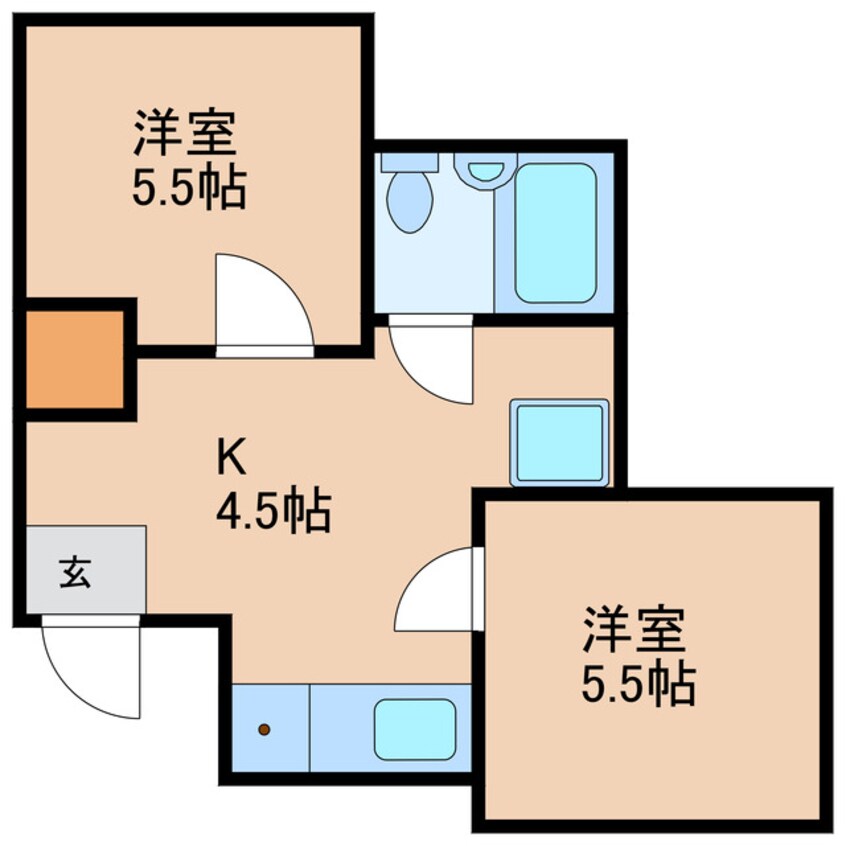 間取図 ミングル星ヶ丘一番館