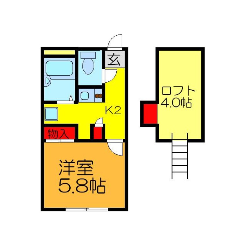 間取図 レオパレス星田