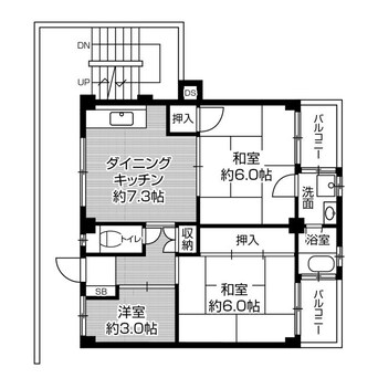 間取図 ビレッジハウス私部4号棟