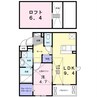 クリール ポッシュT&K 1LDKの間取り