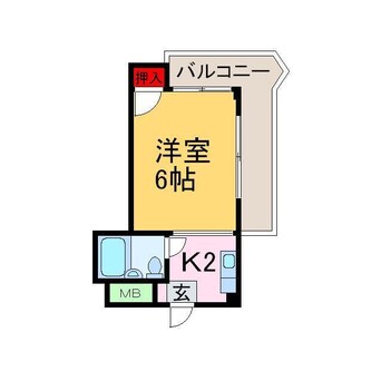 間取図 ロータリーマンション村野B