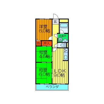 間取図 ハイツサンヒル