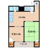 伸和マンション 2DKの間取り